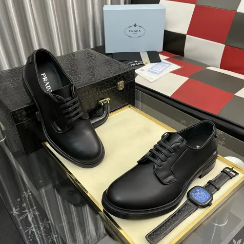 Cheap Prada Leather Shoes For Men #1392045 Replica Wholesale [$115.00 USD] [ITEM#1392045] on Replica Prada Leather Shoes