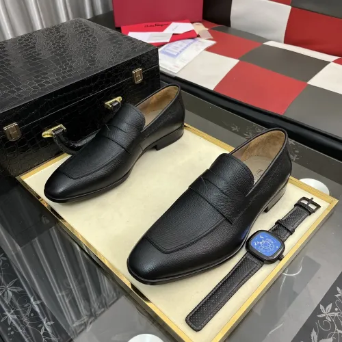 Cheap Salvatore Ferragamo Leather Shoes For Men #1392075 Replica Wholesale [$108.00 USD] [ITEM#1392075] on Replica Salvatore Ferragamo Leather Shoes