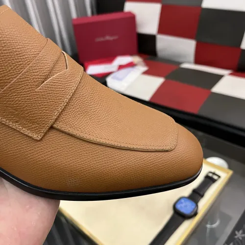 Cheap Salvatore Ferragamo Leather Shoes For Men #1392077 Replica Wholesale [$108.00 USD] [ITEM#1392077] on Replica Salvatore Ferragamo Leather Shoes