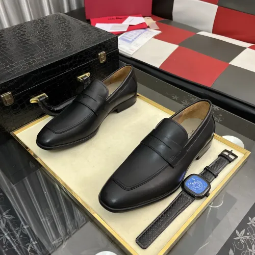 Cheap Salvatore Ferragamo Leather Shoes For Men #1392082 Replica Wholesale [$108.00 USD] [ITEM#1392082] on Replica Salvatore Ferragamo Leather Shoes