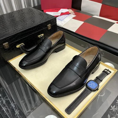 Cheap Salvatore Ferragamo Leather Shoes For Men #1392084 Replica Wholesale [$108.00 USD] [ITEM#1392084] on Replica Salvatore Ferragamo Leather Shoes