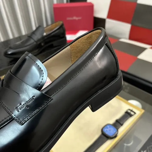 Cheap Salvatore Ferragamo Leather Shoes For Men #1392084 Replica Wholesale [$108.00 USD] [ITEM#1392084] on Replica Salvatore Ferragamo Leather Shoes