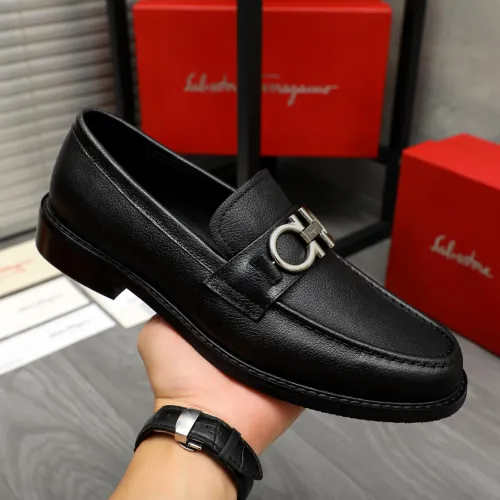 Cheap Salvatore Ferragamo Leather Shoes For Men #1392087 Replica Wholesale [$85.00 USD] [ITEM#1392087] on Replica Salvatore Ferragamo Leather Shoes