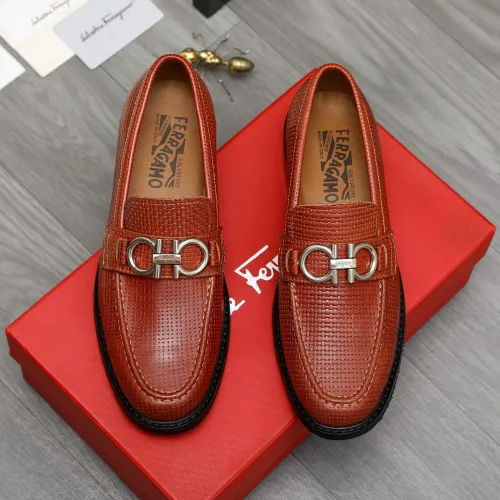 Cheap Salvatore Ferragamo Leather Shoes For Men #1392088 Replica Wholesale [$85.00 USD] [ITEM#1392088] on Replica Salvatore Ferragamo Leather Shoes
