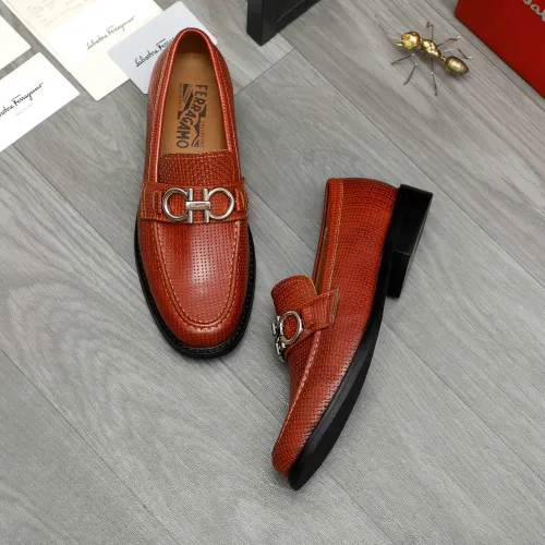 Cheap Salvatore Ferragamo Leather Shoes For Men #1392088 Replica Wholesale [$85.00 USD] [ITEM#1392088] on Replica Salvatore Ferragamo Leather Shoes
