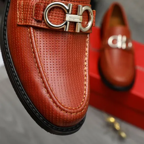 Cheap Salvatore Ferragamo Leather Shoes For Men #1392088 Replica Wholesale [$85.00 USD] [ITEM#1392088] on Replica Salvatore Ferragamo Leather Shoes
