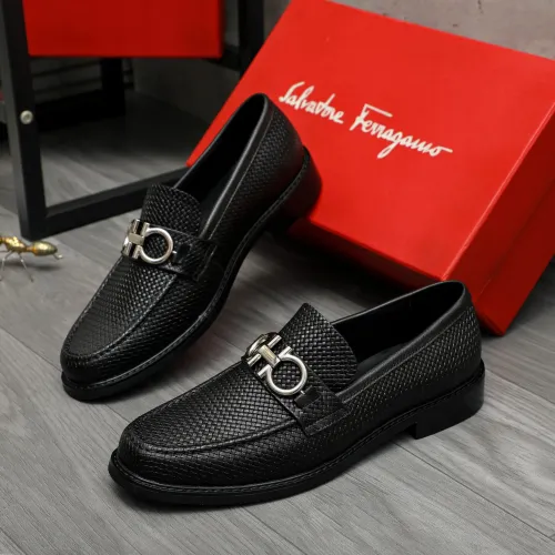 Cheap Salvatore Ferragamo Leather Shoes For Men #1392089 Replica Wholesale [$85.00 USD] [ITEM#1392089] on Replica Salvatore Ferragamo Leather Shoes