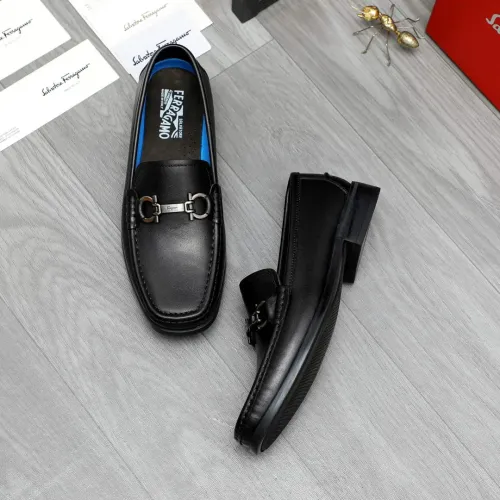 Cheap Salvatore Ferragamo Leather Shoes For Men #1392090 Replica Wholesale [$92.00 USD] [ITEM#1392090] on Replica Salvatore Ferragamo Leather Shoes
