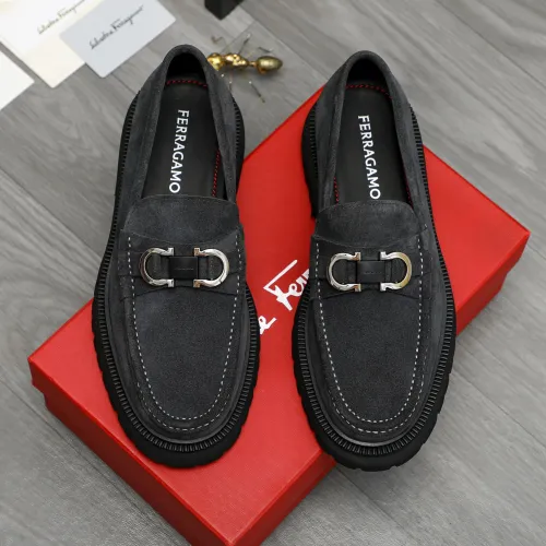 Cheap Salvatore Ferragamo Leather Shoes For Men #1392098 Replica Wholesale [$112.00 USD] [ITEM#1392098] on Replica Salvatore Ferragamo Leather Shoes