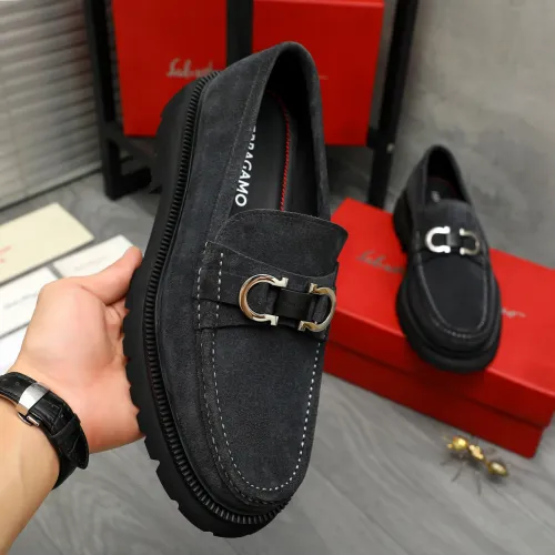 Cheap Salvatore Ferragamo Leather Shoes For Men #1392098 Replica Wholesale [$112.00 USD] [ITEM#1392098] on Replica Salvatore Ferragamo Leather Shoes