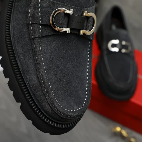 Cheap Salvatore Ferragamo Leather Shoes For Men #1392098 Replica Wholesale [$112.00 USD] [ITEM#1392098] on Replica Salvatore Ferragamo Leather Shoes