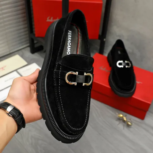 Cheap Salvatore Ferragamo Leather Shoes For Men #1392100 Replica Wholesale [$112.00 USD] [ITEM#1392100] on Replica Salvatore Ferragamo Leather Shoes