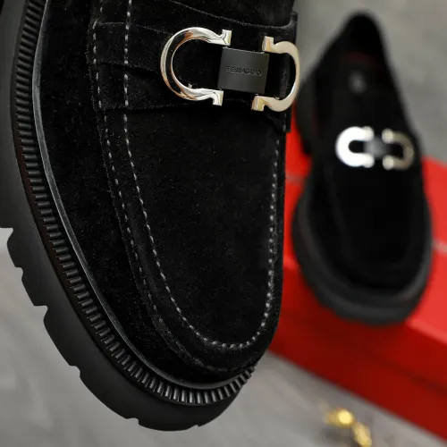 Cheap Salvatore Ferragamo Leather Shoes For Men #1392100 Replica Wholesale [$112.00 USD] [ITEM#1392100] on Replica Salvatore Ferragamo Leather Shoes