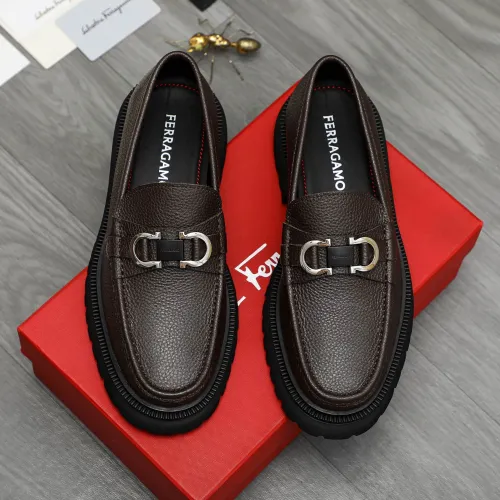 Cheap Salvatore Ferragamo Leather Shoes For Men #1392102 Replica Wholesale [$112.00 USD] [ITEM#1392102] on Replica Salvatore Ferragamo Leather Shoes