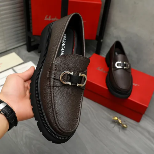 Cheap Salvatore Ferragamo Leather Shoes For Men #1392102 Replica Wholesale [$112.00 USD] [ITEM#1392102] on Replica Salvatore Ferragamo Leather Shoes