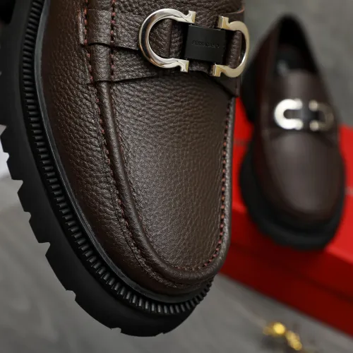 Cheap Salvatore Ferragamo Leather Shoes For Men #1392102 Replica Wholesale [$112.00 USD] [ITEM#1392102] on Replica Salvatore Ferragamo Leather Shoes