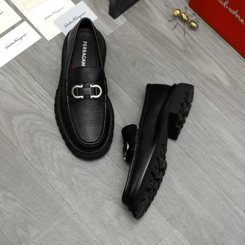 Cheap Salvatore Ferragamo Leather Shoes For Men #1392104 Replica Wholesale [$112.00 USD] [ITEM#1392104] on Replica Salvatore Ferragamo Leather Shoes