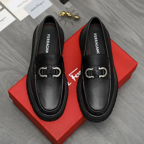 Cheap Salvatore Ferragamo Leather Shoes For Men #1392105 Replica Wholesale [$112.00 USD] [ITEM#1392105] on Replica Salvatore Ferragamo Leather Shoes