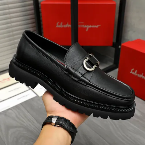 Cheap Salvatore Ferragamo Leather Shoes For Men #1392105 Replica Wholesale [$112.00 USD] [ITEM#1392105] on Replica Salvatore Ferragamo Leather Shoes