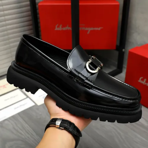 Cheap Salvatore Ferragamo Leather Shoes For Men #1392109 Replica Wholesale [$112.00 USD] [ITEM#1392109] on Replica Salvatore Ferragamo Leather Shoes