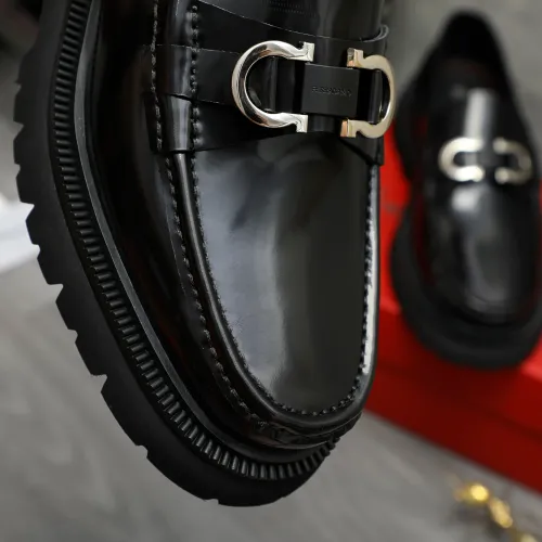 Cheap Salvatore Ferragamo Leather Shoes For Men #1392109 Replica Wholesale [$112.00 USD] [ITEM#1392109] on Replica Salvatore Ferragamo Leather Shoes