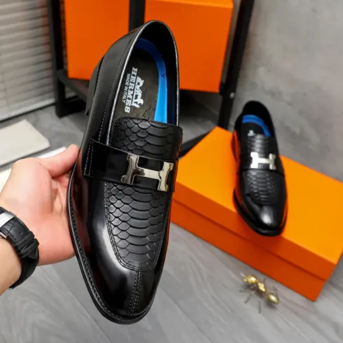 Cheap Hermes Leather Shoes For Men #1392117 Replica Wholesale [$92.00 USD] [ITEM#1392117] on Replica Hermes Leather Shoes