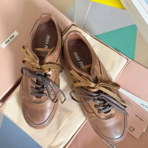 Cheap MIU MIU Casual Shoes For Women #1392232 Replica Wholesale [$125.00 USD] [ITEM#1392232] on Replica MIU MIU Casual Shoes