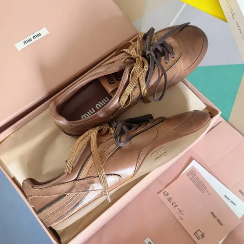 Cheap MIU MIU Casual Shoes For Women #1392232 Replica Wholesale [$125.00 USD] [ITEM#1392232] on Replica MIU MIU Casual Shoes