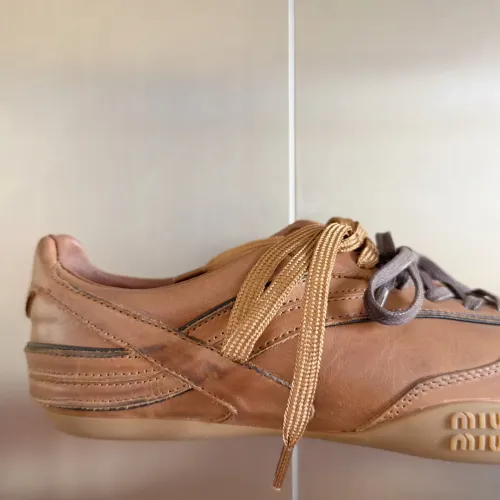 Cheap MIU MIU Casual Shoes For Women #1392232 Replica Wholesale [$125.00 USD] [ITEM#1392232] on Replica MIU MIU Casual Shoes