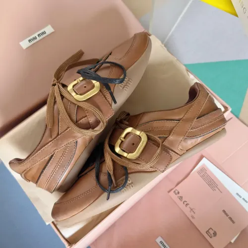 Cheap MIU MIU Casual Shoes For Women #1392237 Replica Wholesale [$125.00 USD] [ITEM#1392237] on Replica MIU MIU Casual Shoes
