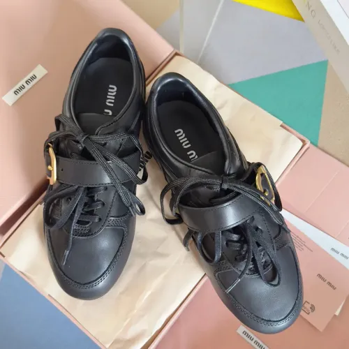 Cheap MIU MIU Casual Shoes For Women #1392238 Replica Wholesale [$125.00 USD] [ITEM#1392238] on Replica MIU MIU Casual Shoes