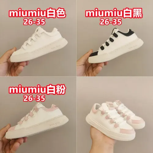 Cheap MIU MIU Kids' Shoes For Kids #1392297 Replica Wholesale [$68.00 USD] [ITEM#1392297] on Replica MIU MIU Kids' Shoes