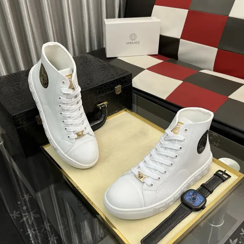 Cheap Versace High Tops Shoes For Men #1392488 Replica Wholesale [$80.00 USD] [ITEM#1392488] on Replica Versace High Tops Shoes