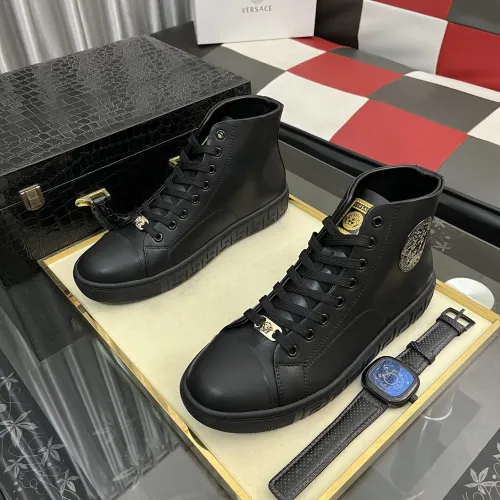 Cheap Versace High Tops Shoes For Men #1392489 Replica Wholesale [$80.00 USD] [ITEM#1392489] on Replica Versace High Tops Shoes