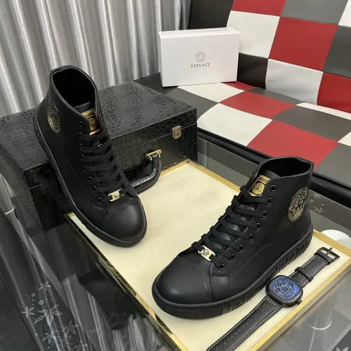 Cheap Versace High Tops Shoes For Men #1392489 Replica Wholesale [$80.00 USD] [ITEM#1392489] on Replica Versace High Tops Shoes