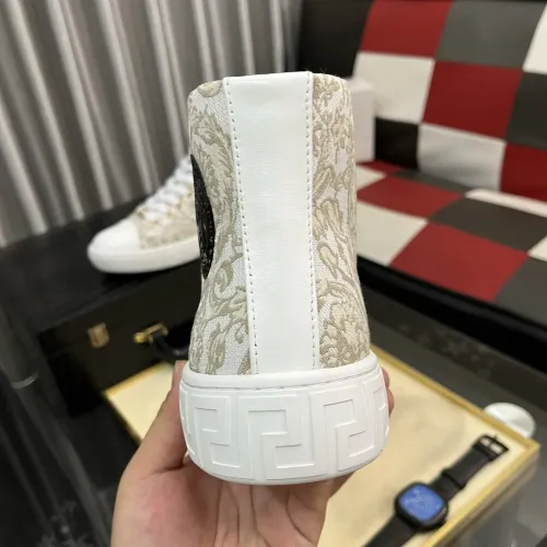 Cheap Versace High Tops Shoes For Men #1392490 Replica Wholesale [$80.00 USD] [ITEM#1392490] on Replica Versace High Tops Shoes