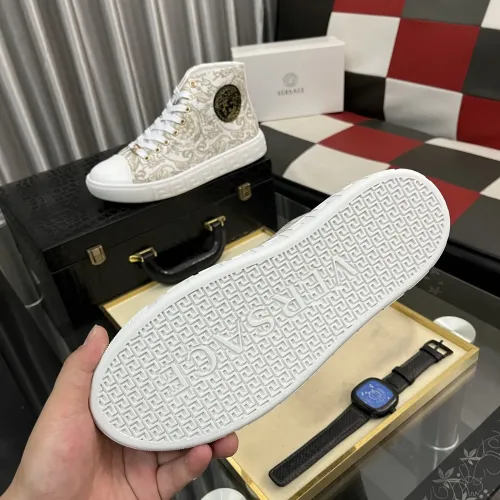 Cheap Versace High Tops Shoes For Men #1392490 Replica Wholesale [$80.00 USD] [ITEM#1392490] on Replica Versace High Tops Shoes