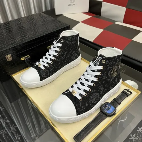 Cheap Versace High Tops Shoes For Men #1392491 Replica Wholesale [$80.00 USD] [ITEM#1392491] on Replica Versace High Tops Shoes