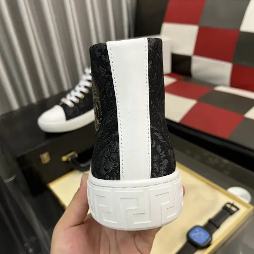 Cheap Versace High Tops Shoes For Men #1392491 Replica Wholesale [$80.00 USD] [ITEM#1392491] on Replica Versace High Tops Shoes