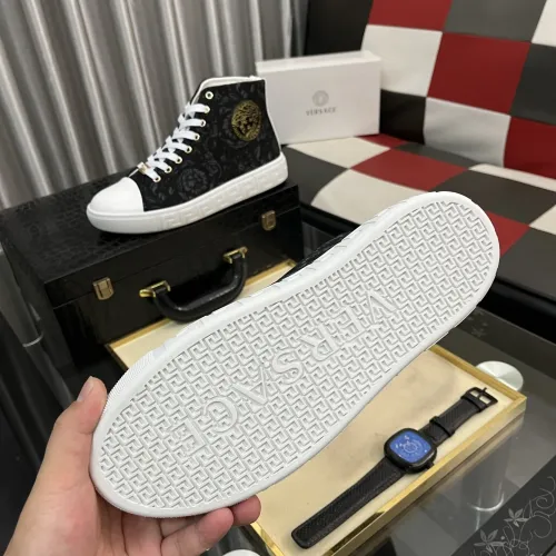 Cheap Versace High Tops Shoes For Men #1392491 Replica Wholesale [$80.00 USD] [ITEM#1392491] on Replica Versace High Tops Shoes