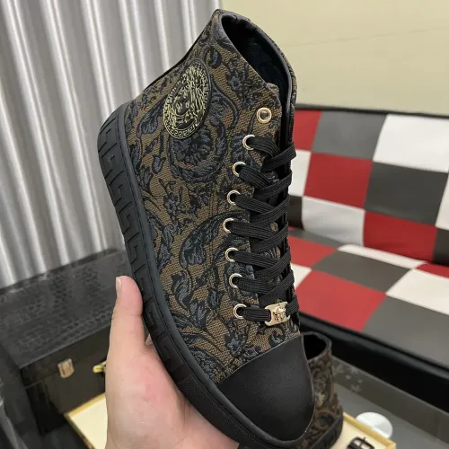 Cheap Versace High Tops Shoes For Men #1392492 Replica Wholesale [$80.00 USD] [ITEM#1392492] on Replica Versace High Tops Shoes