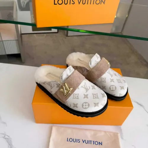 Cheap Louis Vuitton Slippers For Women #1392617 Replica Wholesale [$85.00 USD] [ITEM#1392617] on Replica Louis Vuitton Slippers