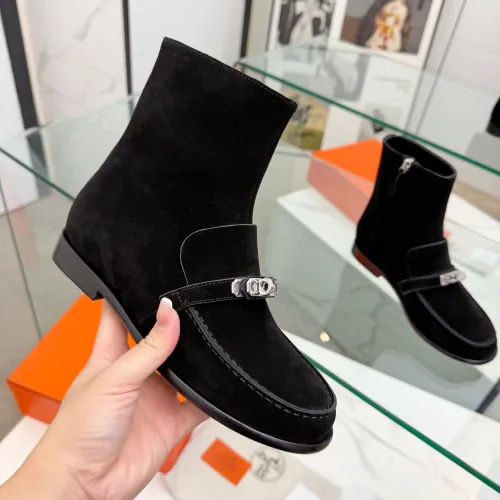 Cheap Hermes Boots For Women #1392667 Replica Wholesale [$145.00 USD] [ITEM#1392667] on Replica Hermes Boots
