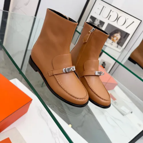 Cheap Hermes Boots For Women #1392670 Replica Wholesale [$145.00 USD] [ITEM#1392670] on Replica Hermes Boots