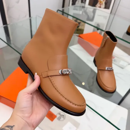 Cheap Hermes Boots For Women #1392670 Replica Wholesale [$145.00 USD] [ITEM#1392670] on Replica Hermes Boots