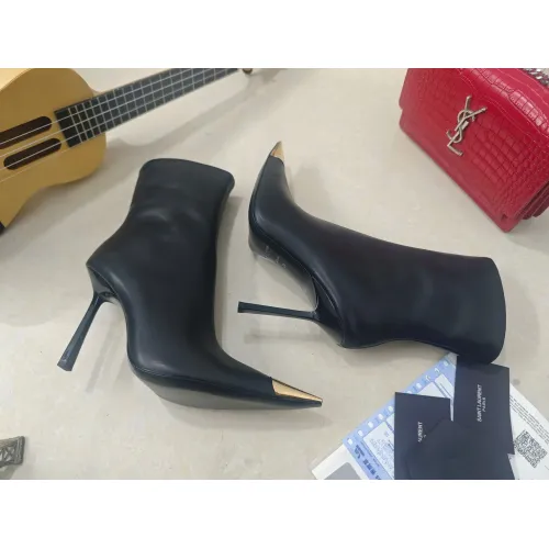 Cheap Yves Saint Laurent YSL Boots For Women #1392687 Replica Wholesale [$130.00 USD] [ITEM#1392687] on Replica Yves Saint Laurent YSL Boots