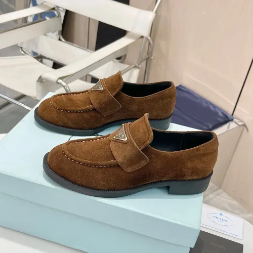 Cheap Prada Leather Shoes For Women #1392728 Replica Wholesale [$102.00 USD] [ITEM#1392728] on Replica Prada Leather Shoes