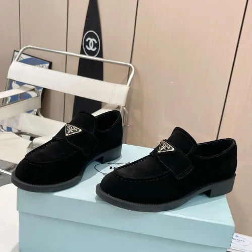Cheap Prada Leather Shoes For Women #1392730 Replica Wholesale [$102.00 USD] [ITEM#1392730] on Replica Prada Leather Shoes