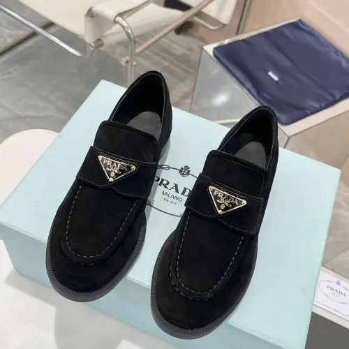 Cheap Prada Leather Shoes For Women #1392730 Replica Wholesale [$102.00 USD] [ITEM#1392730] on Replica Prada Leather Shoes