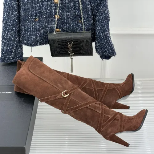 Cheap Yves Saint Laurent YSL Boots For Women #1392744 Replica Wholesale [$238.02 USD] [ITEM#1392744] on Replica Yves Saint Laurent YSL Boots